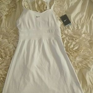 Nike white dri fit tennis dress NWT